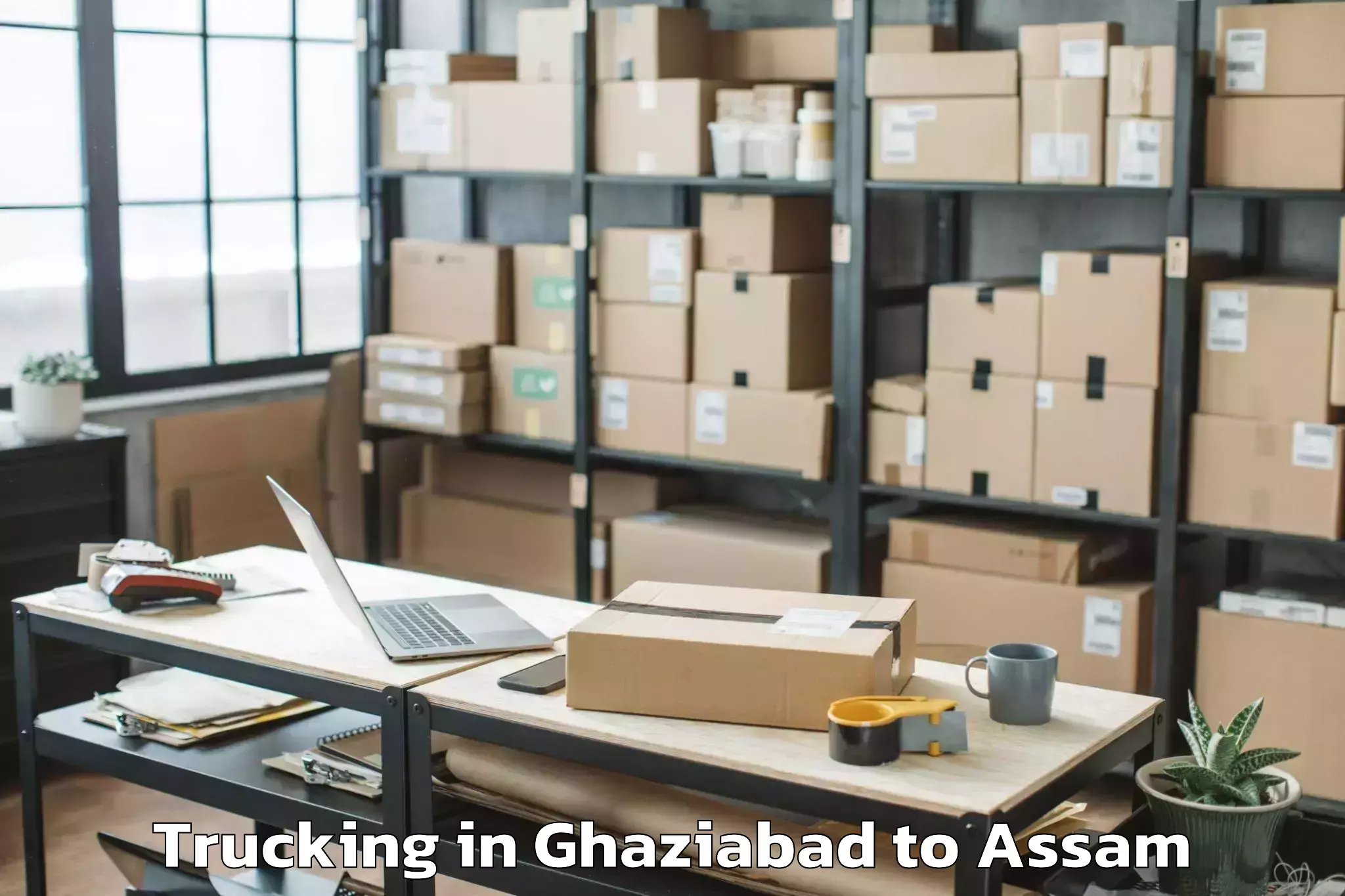 Professional Ghaziabad to Khoirabari Trucking